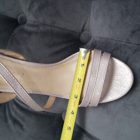 LC Lauren Conrad Light Champagne Rose Pink Dressed Sandals 6M NWOT - Picture 5 of 11